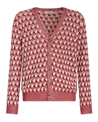 Etro Strickjacke Mit Geometrischem Muster, Rot Rot