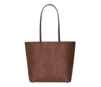 Handtasche Etro Essential Mittelgross In Arnica Mit Pochette, Damen, Braun