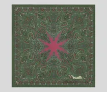 Pochette Aus Seide Mit Floralem Paisley-motiv, Herren