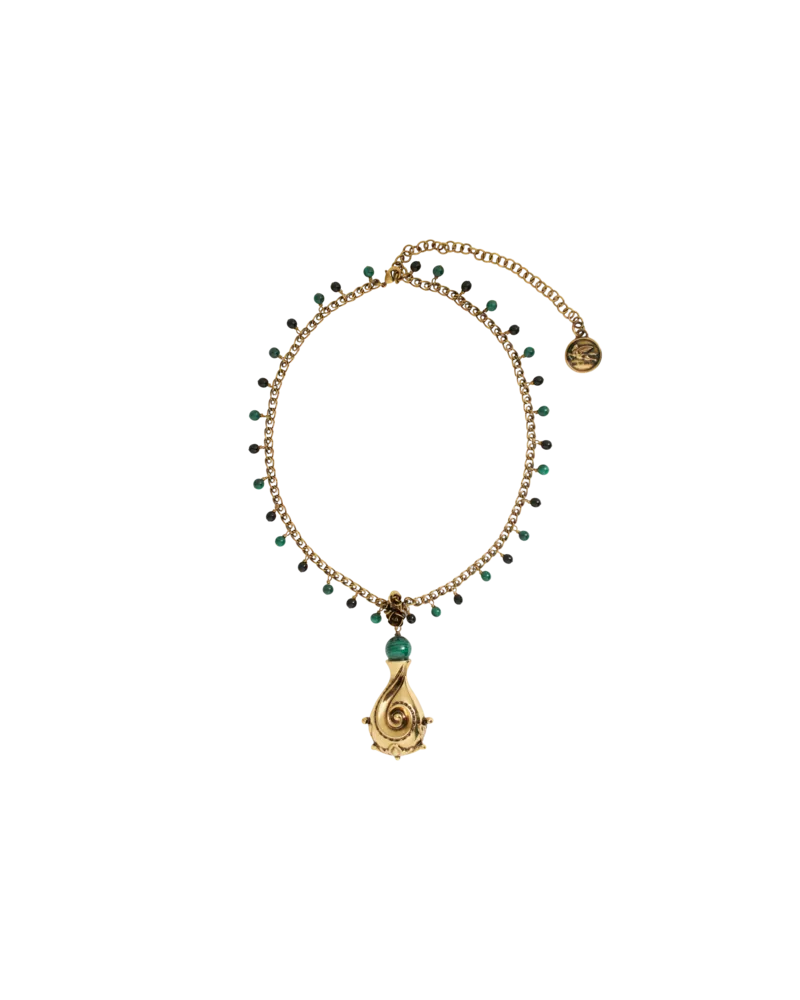 Etro Halskette Mit Paisleyanhänger, Damen, Hellblau Hellblau