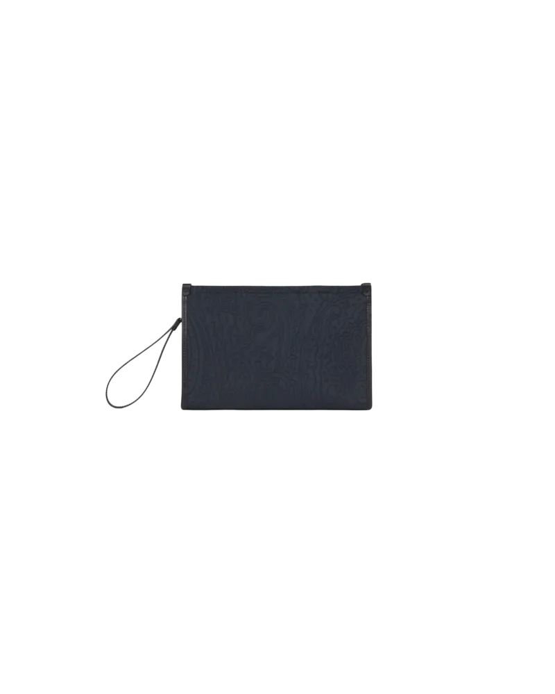 Etro Pouch Gross Aus Jacquard-nylon, Herren, Blau Blau