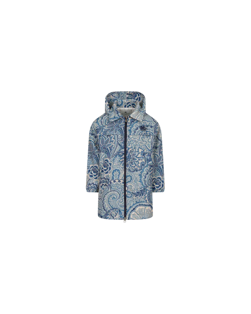 Etro Jacke Mit Blumenprint, Hellblau, Größe Hellblau