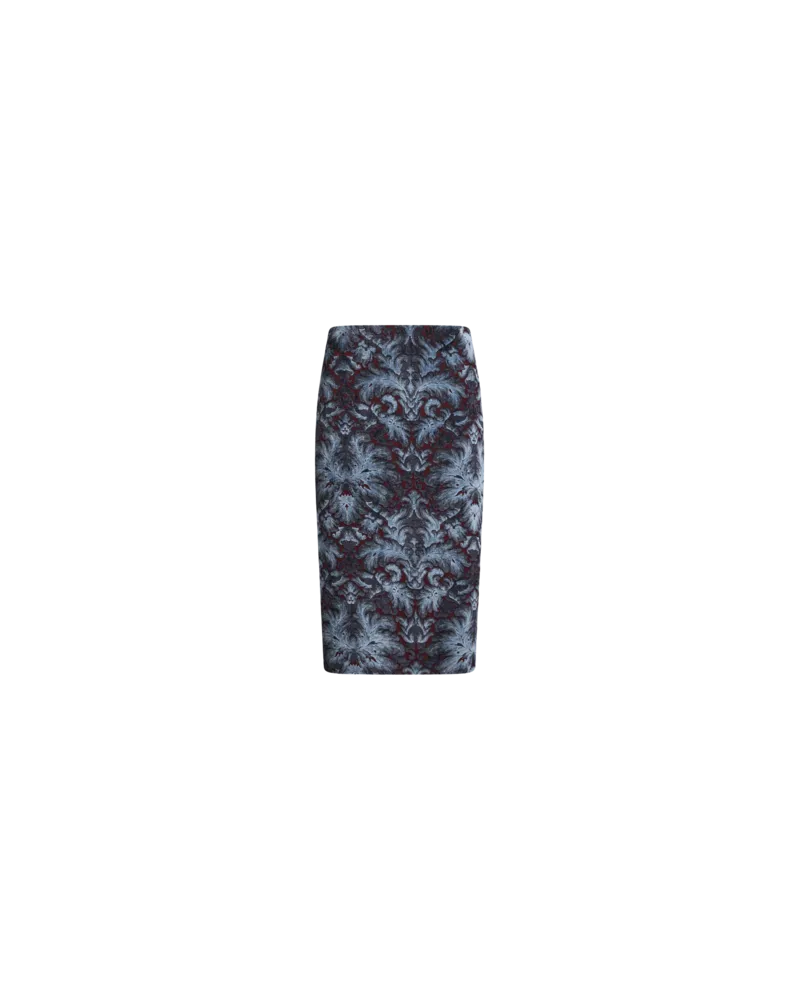 Etro Rock Aus Jacquard-chenille, Damen, Blau, Größe Blau