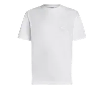 T-shirt Mit Pegaso-stickerei, Herren, Weiß, Größe