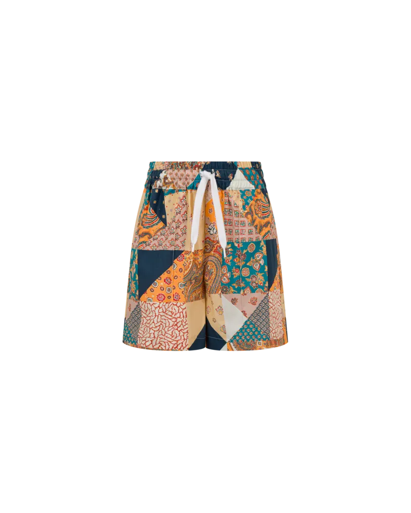 Etro Patchworkshorts Aus Baumwolle, Multicolor, Größe Multicolor