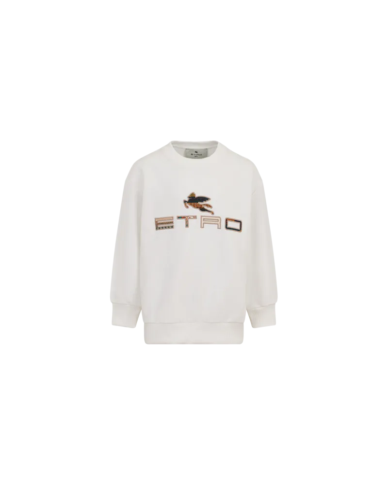 Etro Sweatshirt Mit Legacy-prints Aus Baumwolle Mit Logo, Weiß, Größe Weiß