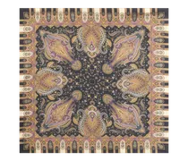 Tuch Aus Seidentwill Mit Paisley-motiv, Damen, Grau