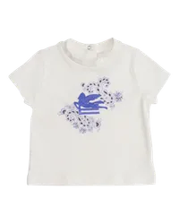 Etro T-shirt Mit Pegasus Und Paisley Für Babys, Weiß Weiß