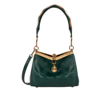 Kleine Tasche Vela Mit Wellenförmigem Motiv, Damen, Grün