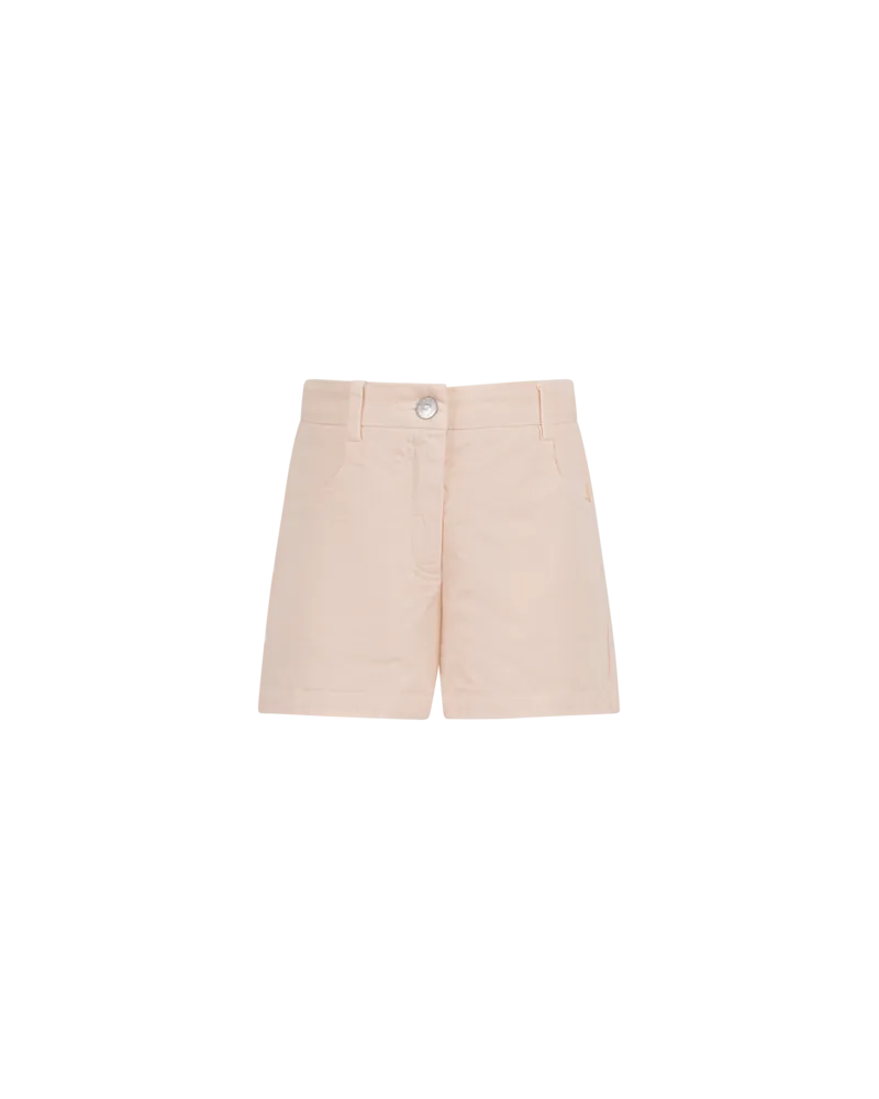 Etro Shorts Aus Stretchbaumwolle Mit Logo, Cremefarben, Größe Cremefarben