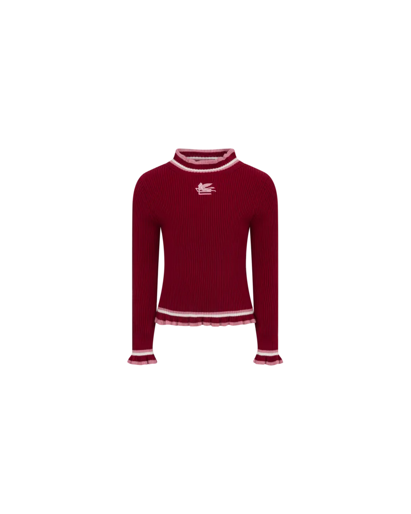 Etro Pullover Mit Gesticktem Pegaso, Bordeaux, Größe Bordeaux