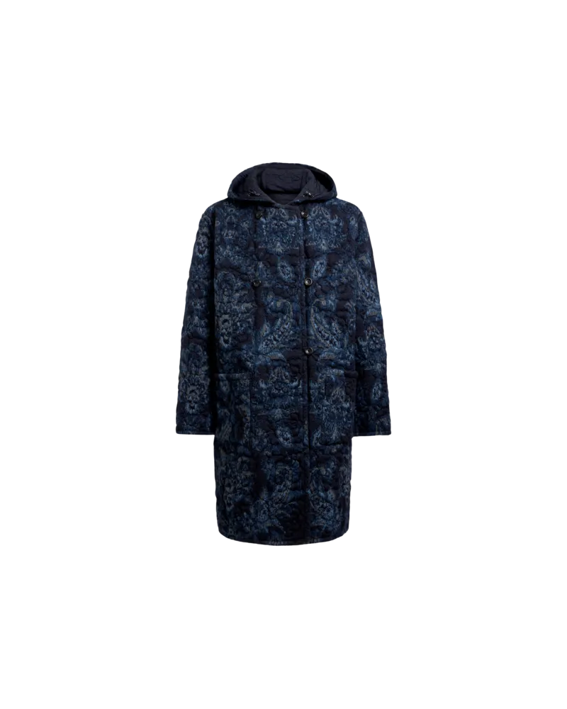 Etro Wendbarer Wattierter Mantel, Herren, Blau, Größe Blau