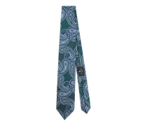 Krawatte Mit Jacquard-paisleymuster, Herren, Navyblau
