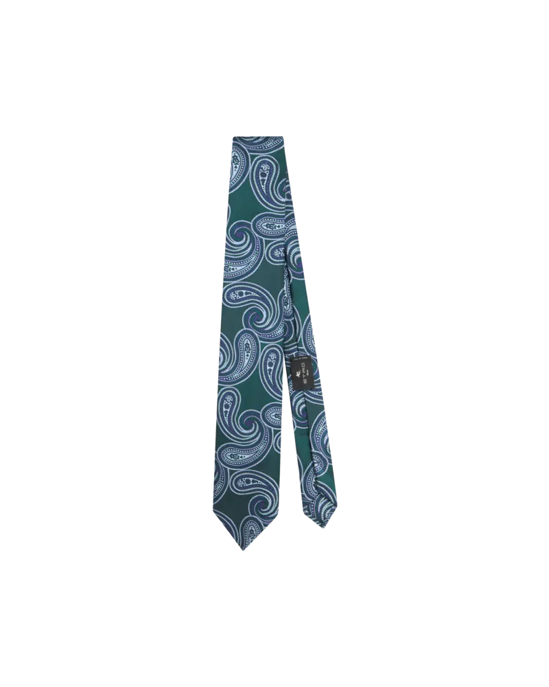 Etro Krawatte Mit Jacquard-paisleymuster, Herren, Navyblau Navyblau
