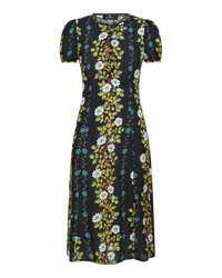 Etro Kleid Mit Blumendruck, Schwarz Schwarz