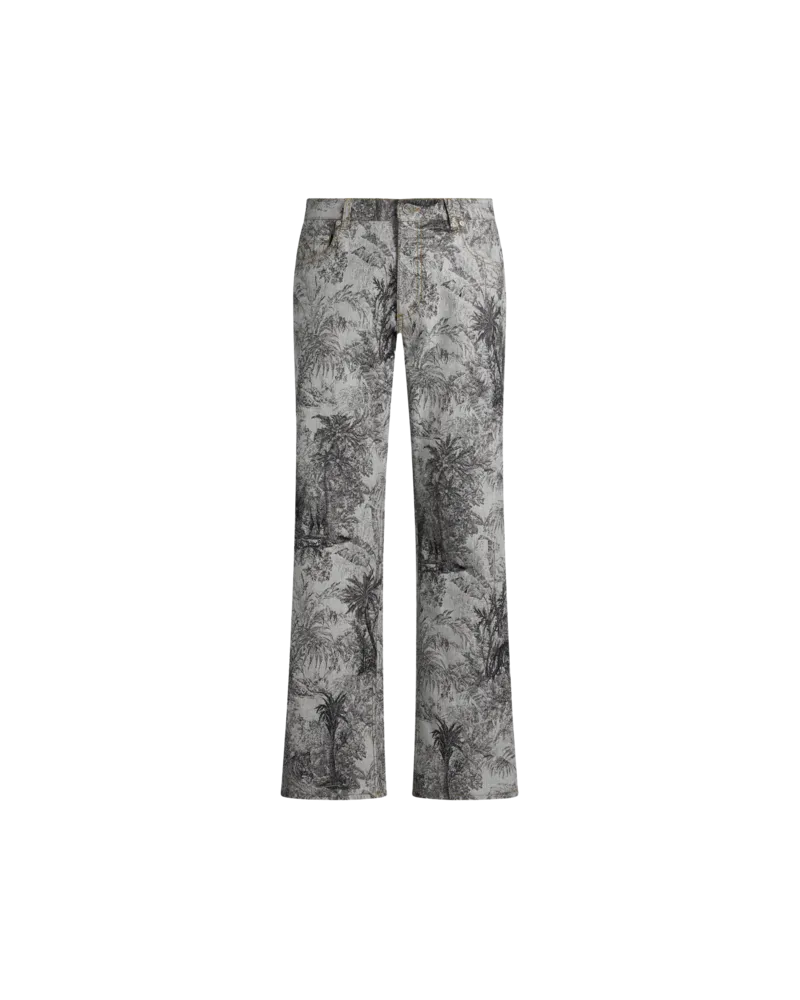 Etro Jacquardjeans Mit Weitem Bein, Herren, Beige, Größe Beige