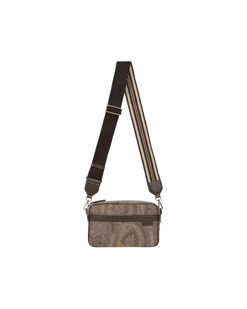 Etro Umhängetasche Etro Essential Klein Im Jacquardmuster, Herren, Braun Braun