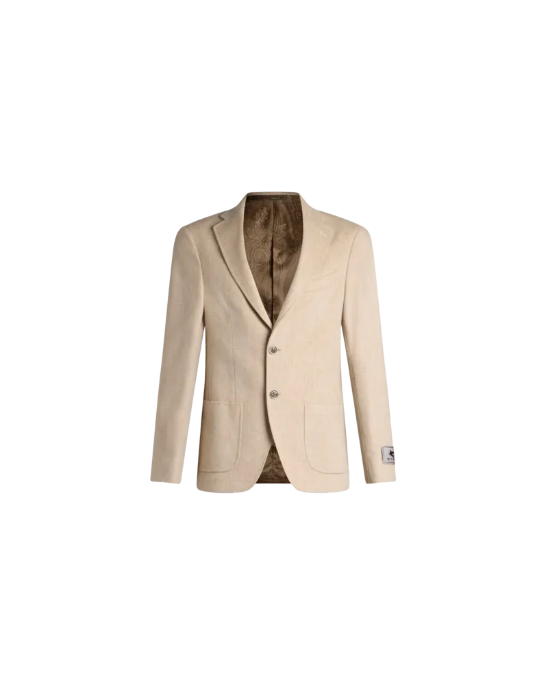 Etro Blazer Aus Kaschmir, Herren, Beige, Größe Beige