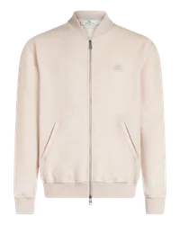 Etro Bomberjacke Aus Wolle Mit Pegaso, Herren, Beige Beige