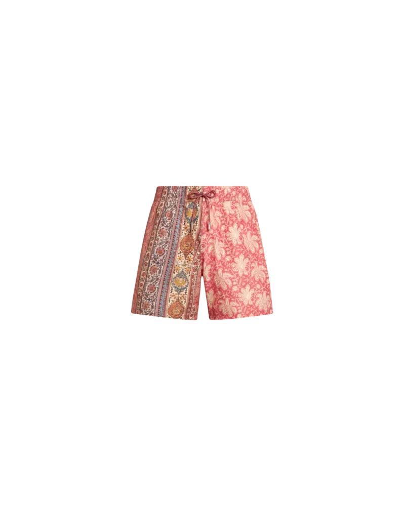 Etro Badeshorts Mit Zwei Mustern, Herren, Rosa, Größe Rosa