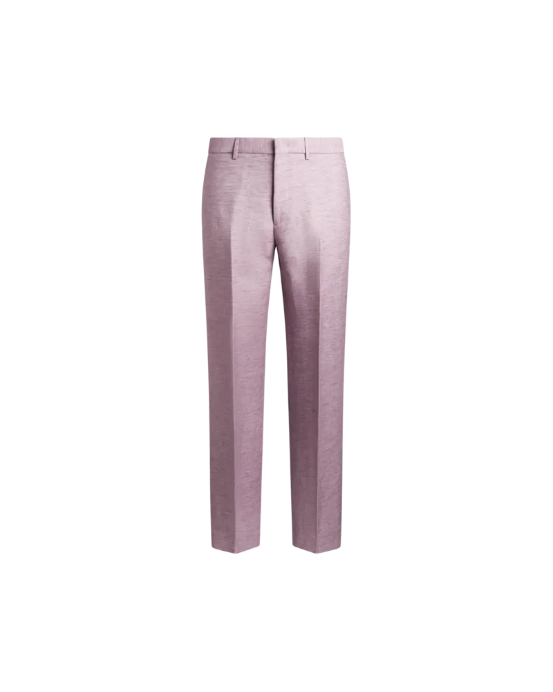 Etro Hose Mit Geradem Bein Aus Geflammtem Stoff, Herren, Violett, Größe Violett