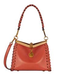 Etro Kleine Vela Tasche Mit Eingezogenen Bändern, Damen, Orange Orange