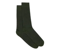 Jacquard-socken Mit Paisley-muster, Herren, Dunkelgrün, Größe