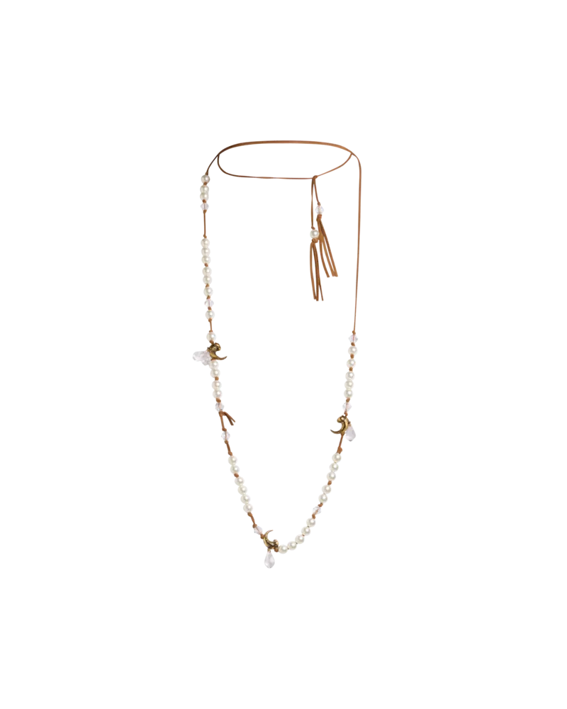 Etro Halskette Mit Perlen Und Paisley-bienen, Damen, Gold Gold