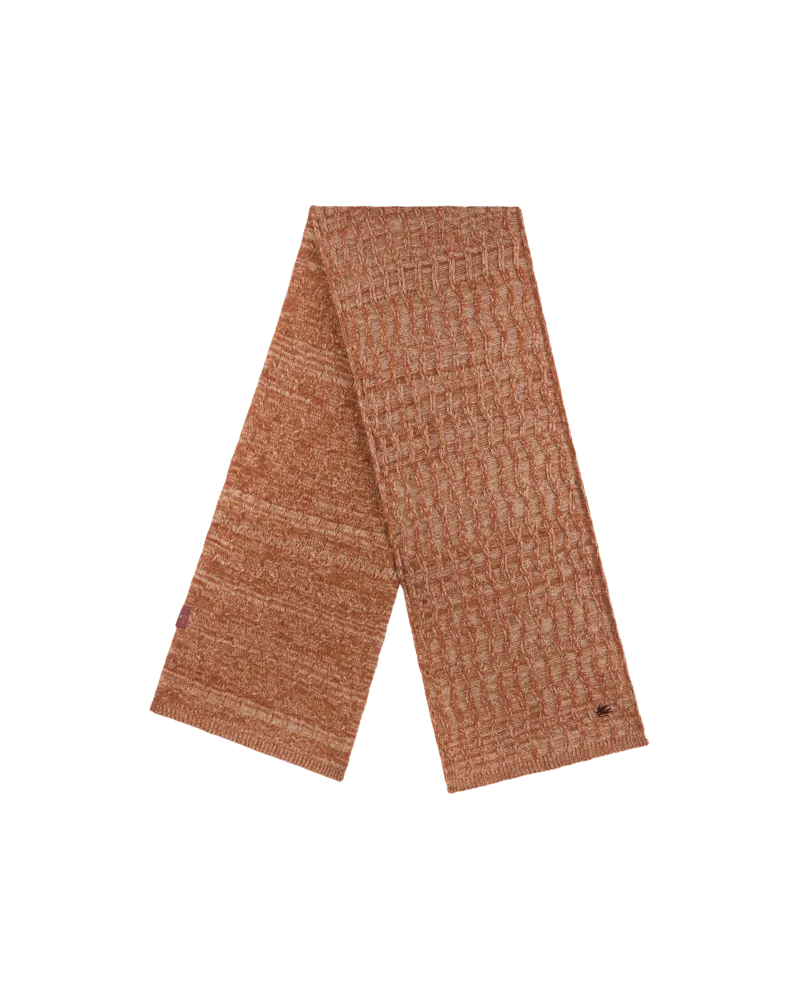Etro Schal Aus Kaschmir Mit Zopfmuster, Herren, Rot Rot