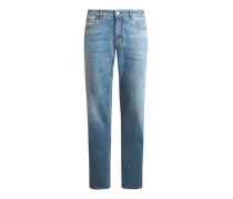Jeans Mit Stickerei, Herren, Hellblau, Größe