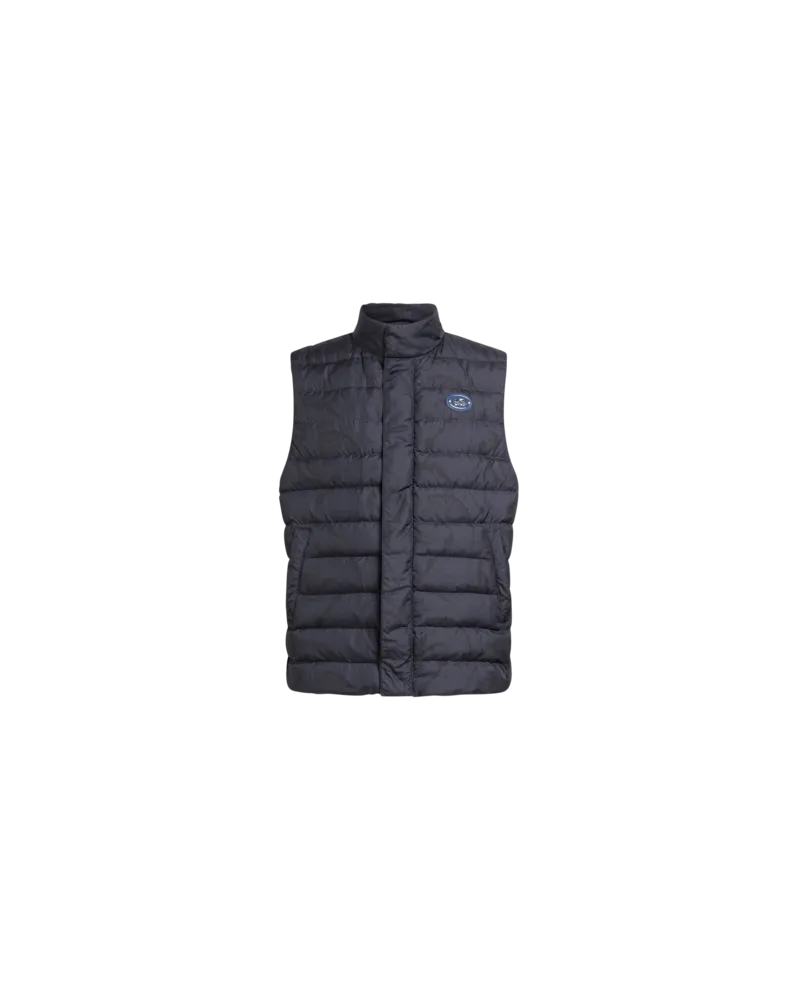 Etro Wattierte Weste Mit Logo, Herren, Blau, Größe Blau