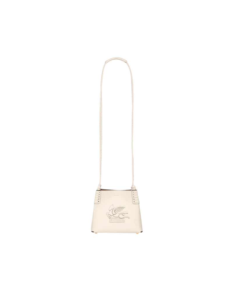 Etro Shoppingtasche Libra Mini, Damen, Weiß Weiß