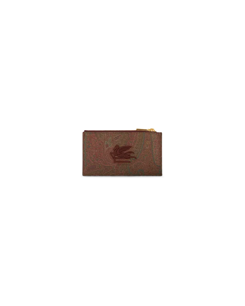Etro Arnica Kreditkartenetui, Herren, Rot Rot