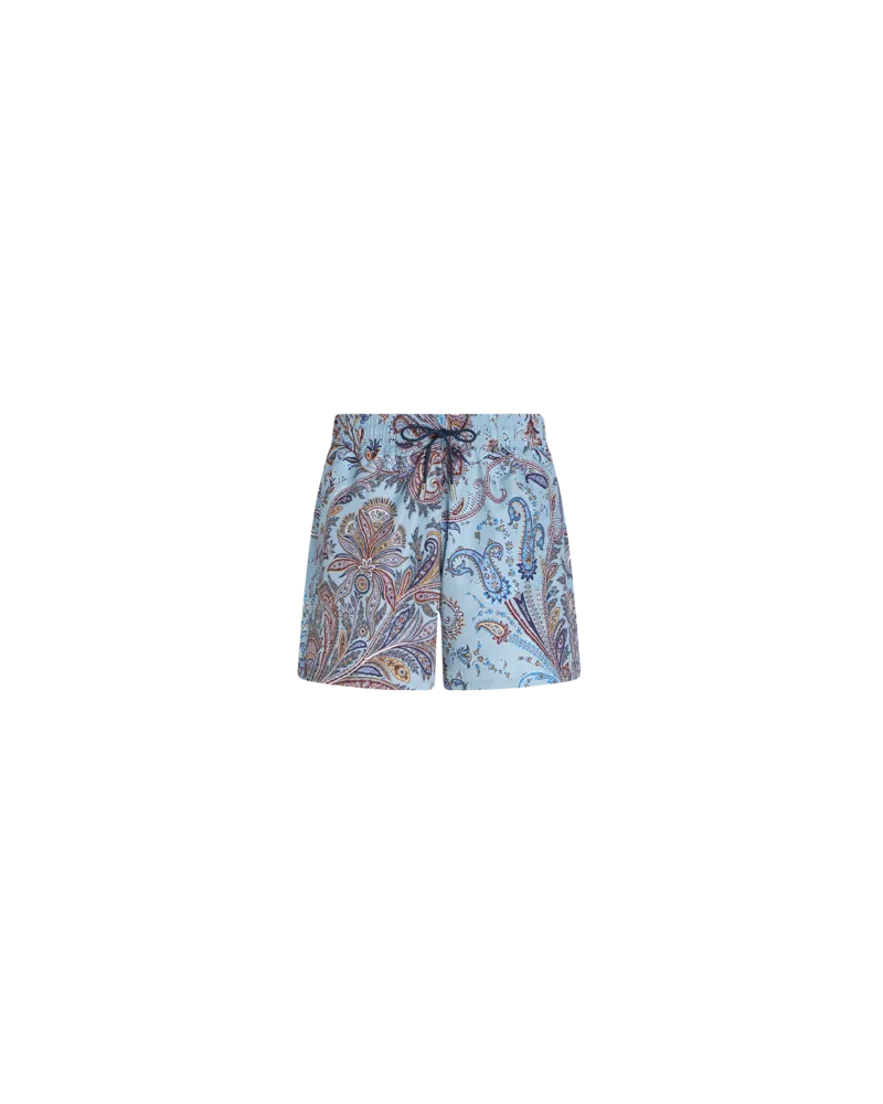 Etro Badehose Mit Paisleymuster, Herren, Hellblau Hellblau