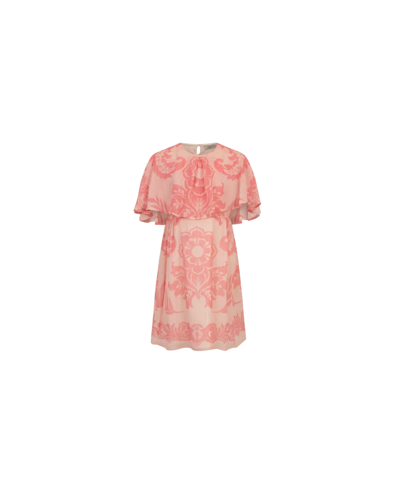 Etro Kleid Aus Georgette Mit Platziertem, Floralem Print, Rosa, Größe Rosa