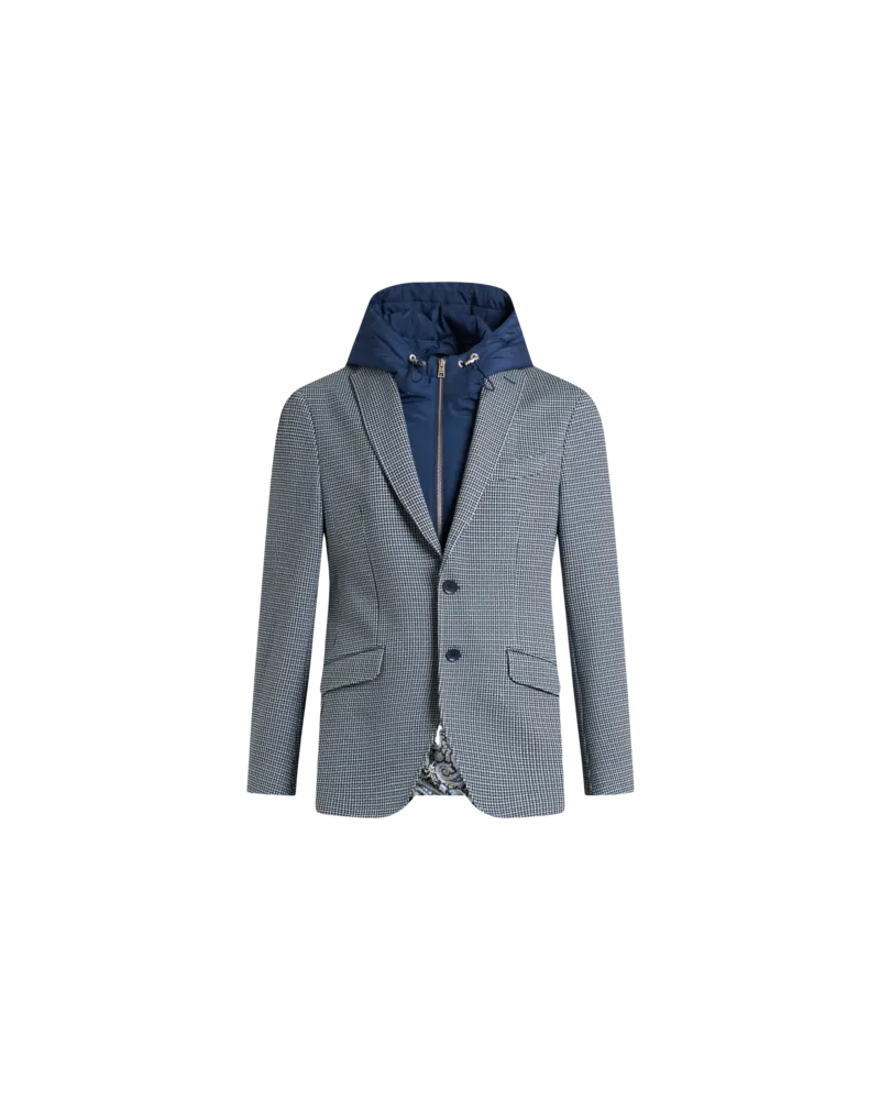 Etro Blazer Mit Abnehmbarem Latz, Herren, Weiß, Größe Weiß