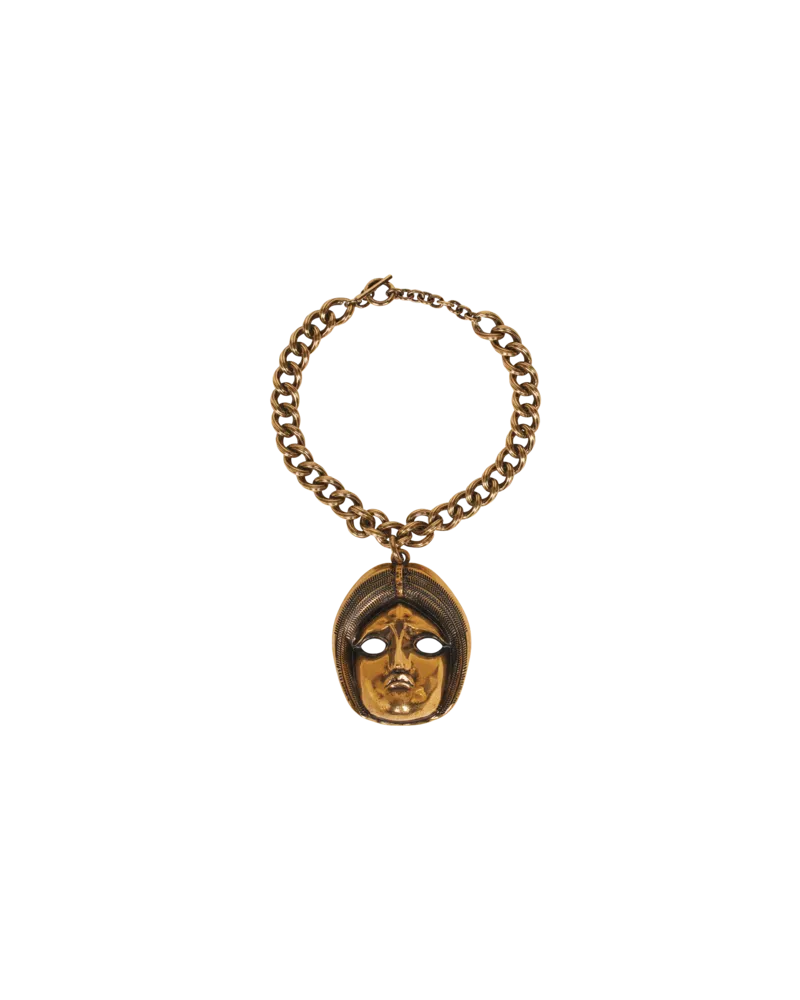 Etro Halskette Mit Anhänger, Damen, Gold Gold
