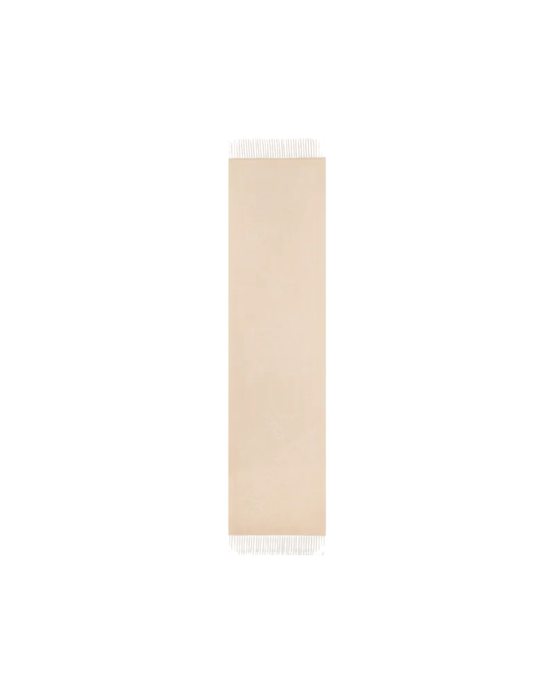 Etro Jacquard-schal Aus Wolle Mit Floralem Paisley-motiv, Damen, Beige Beige