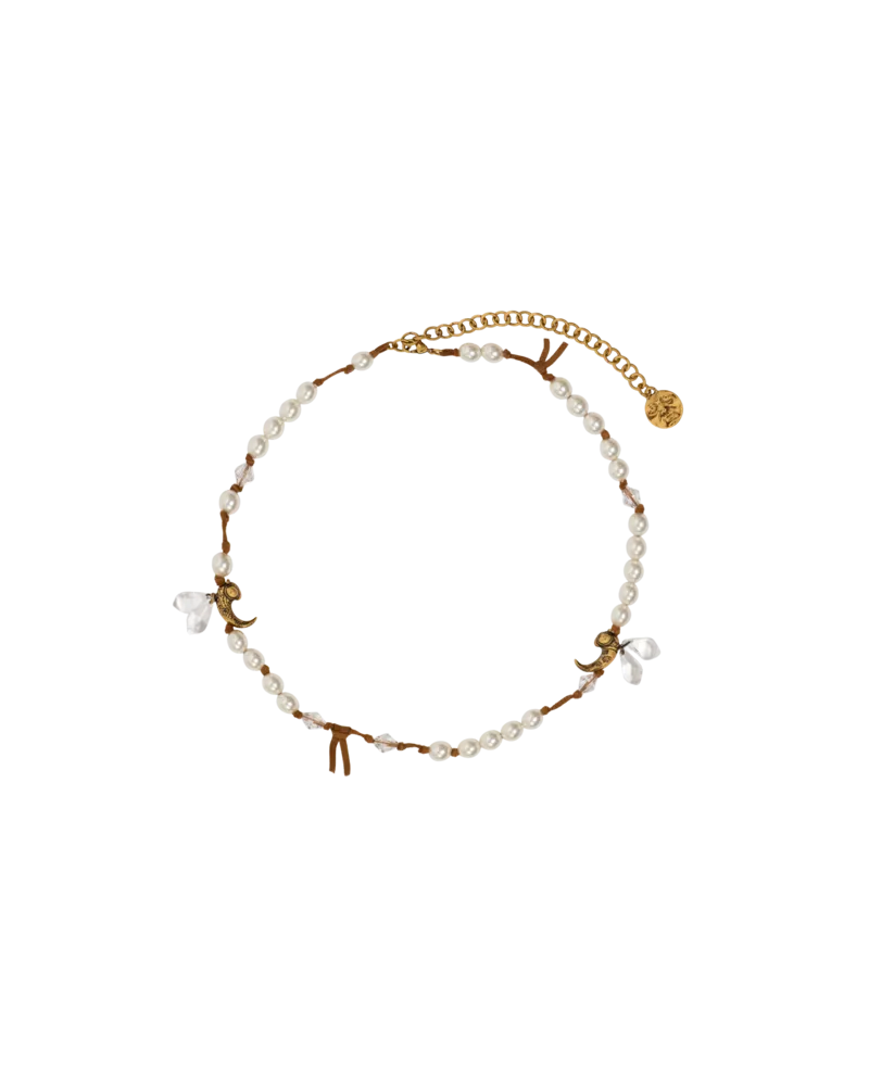 Etro Halskette Mit Perlen Und Paisley-bienen, Damen, Gold Gold