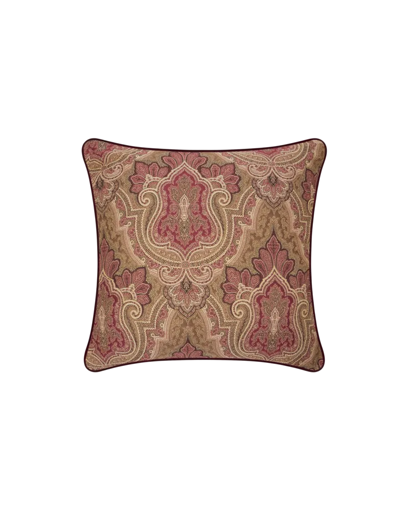 Etro Jacquard Cushion With Scarf Motif, Bordeaux Bordeaux