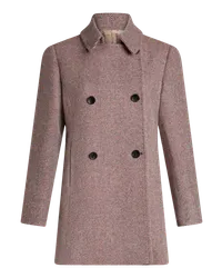 Etro Peacoat Aus Wolltweed, Damen, Rosa Rosa