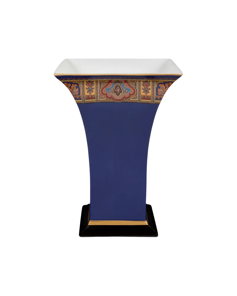 Etro Vase Aus Porzellan, Blau Blau