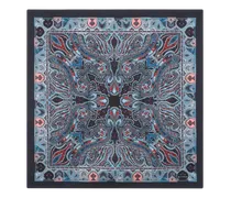 Einstecktuch Aus Seide Mit Jacquardmuster, Herren, Blau