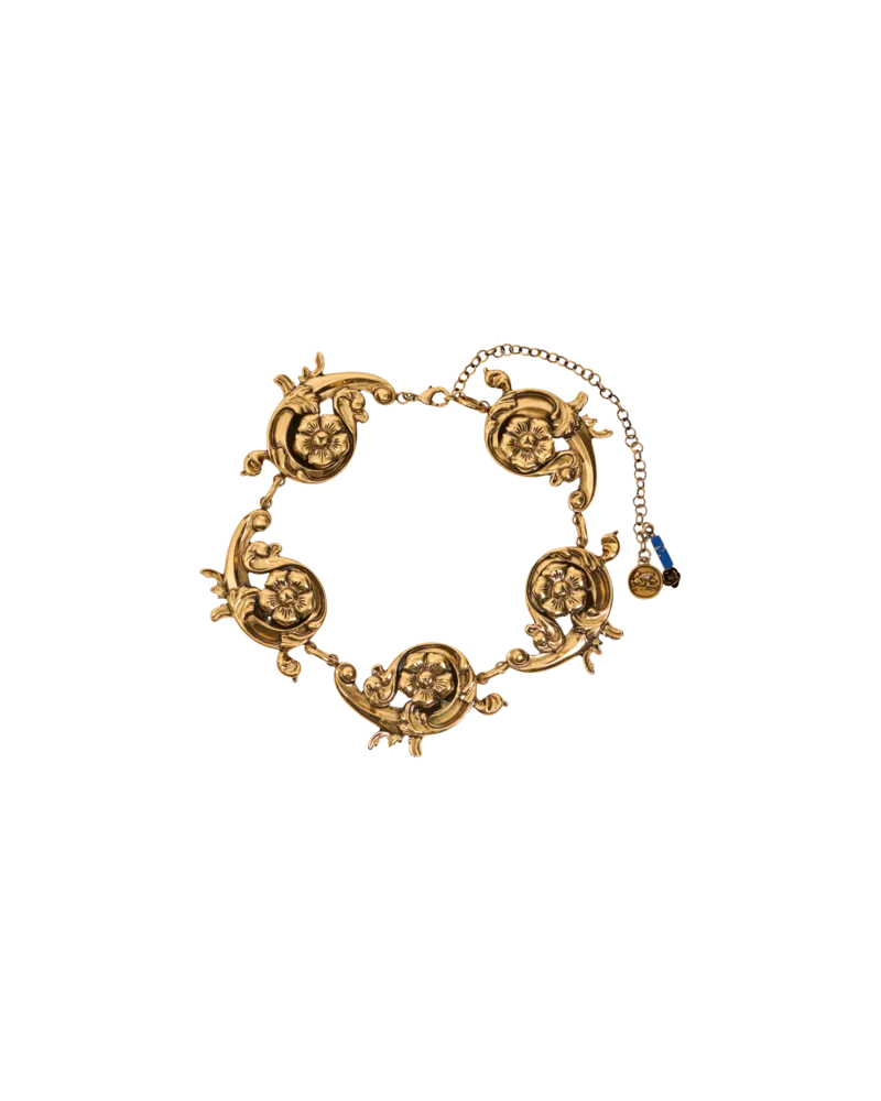 Etro Halskette Im Barockstil, Damen, Gold Gold