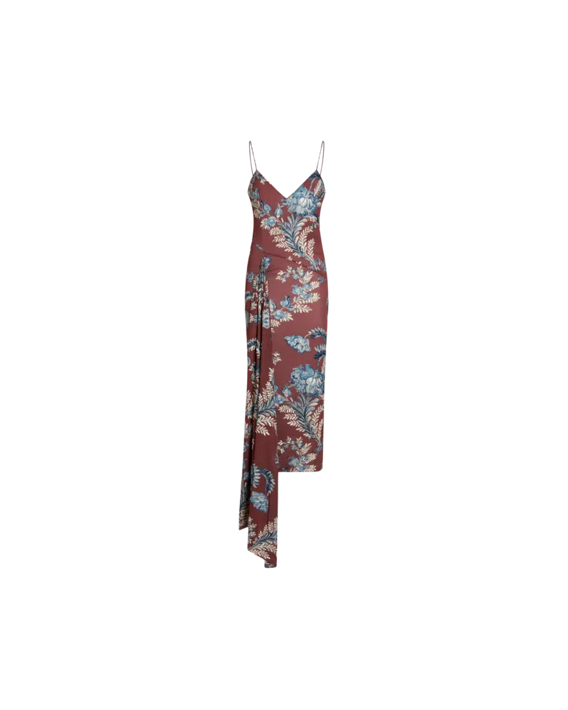 Etro Kleid Aus Bedrucktem Jersey, Damen, Bordeaux, Größe Bordeaux