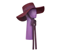 Hut Aus Wolle Mit Gesticktem Pegaso-logo, Damen, Bordeaux, Größe