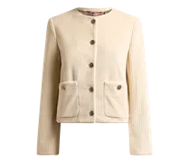Jacke Aus Cord Aus Baumwolle, Damen, Beige, Größe
