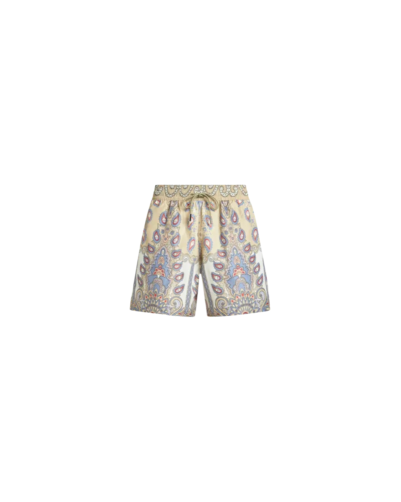 Etro Badehose Mit Medaillondruck, Herren, Grün, Größe Grün