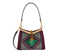 Kleine Tasche Vela Mit Floraler Stickerei, Damen, Multicolor