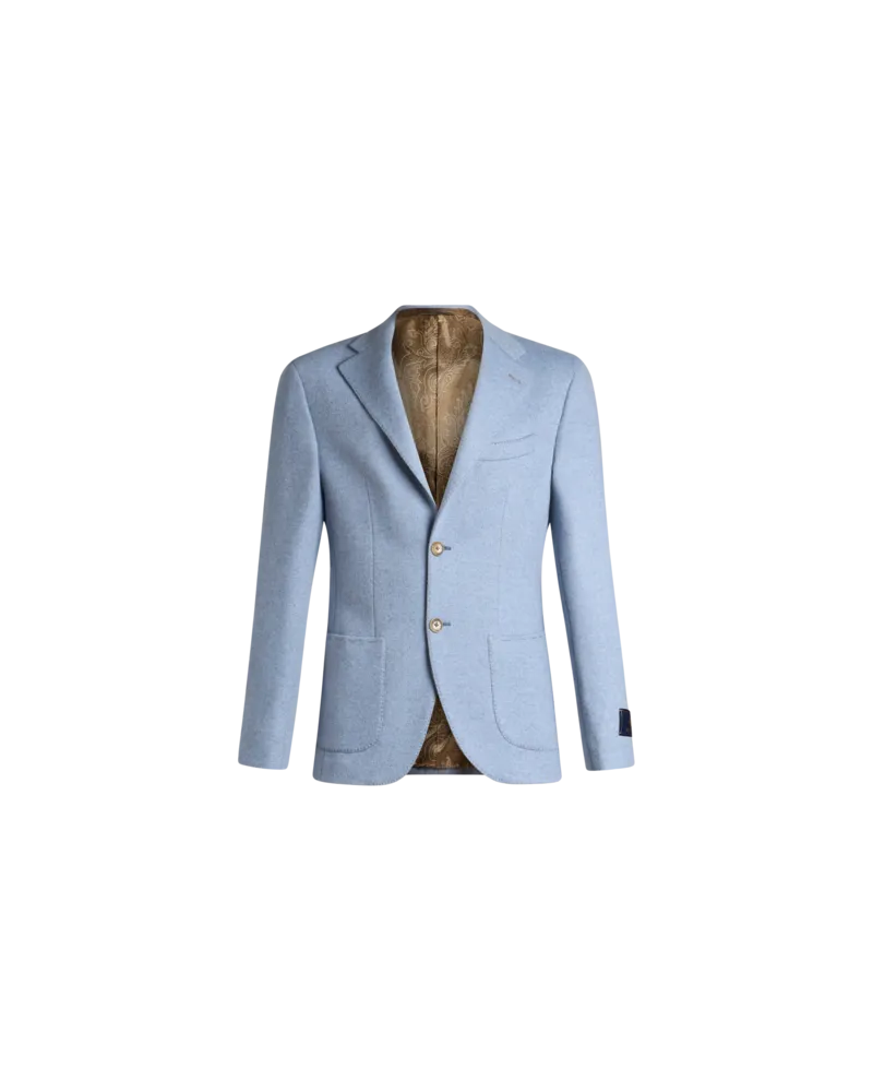 Etro Blazer Aus Wolle Und Kaschmir, Herren, Hellblau, Größe Hellblau